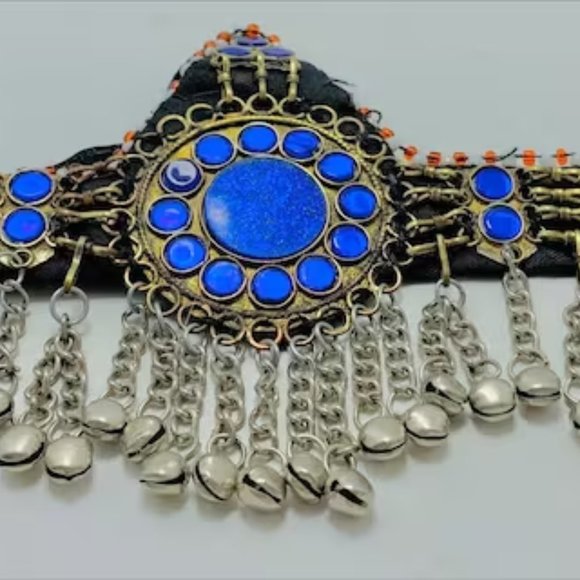 Handmade Ethnic Headpiece, Hair jewelry, Afghan Kuchi Headpiece Matha Patti, main image 6